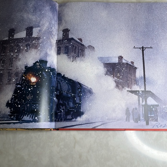 All Aboard for Christmas Vintage Train theme book.  Hardcover. Reprint 2004 - Picture 7 of 10